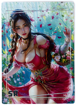?AERITH - Goddess Story Anime Waifu Doujin Card - PRIVATE GIRL SR-25 Waifu Card - Image 1