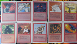 MTG - 50 Vintage cards (Revised Edition) LP/MP - 10 of each color - Image 2