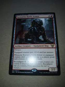 1x - Komainu Battle Armor - kamigawa MTG - Image 1