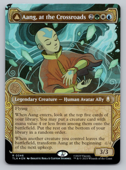 Aang, at the Crossroads FOIL Showcase- MTG Avatar: The Last Airbender TLA - Image 1