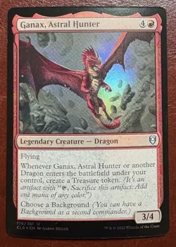 1x NM FOIL Ganax, Astral Hunter - 176/361 U CLB - MTG Magic Never Played x1 - Image 1