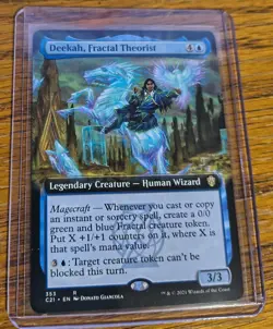 MTG Deekah Fractal Theorist Extended Art Commander 2021 LP X1 Magic Rare - Image 1