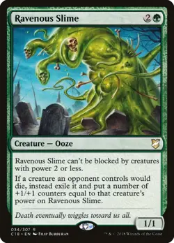 Ravenous Slime 34 LP Normal Commander 2018 MTG EN - Image 1