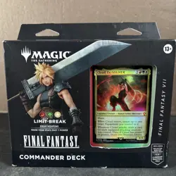 LIMIT BREAK COMMANDER DECK MTG MAGIC GATHERING FINAL FANTASY VII NEW SEALED - Image 1