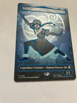 Katara, the Fearless Borderless Battle Pose ATLA MTG NM Pack fresh Neon Ink Foil - Image 2