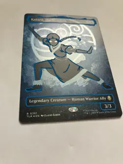 Katara, the Fearless Borderless Battle Pose ATLA MTG NM Pack fresh Neon Ink Foil - Image 3