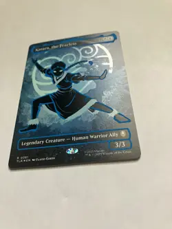Katara, the Fearless Borderless Battle Pose ATLA MTG NM Pack fresh Neon Ink Foil - Image 4