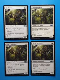 MTG 4x Ajani's Pridemate x4 NM Core Set 2019 M19 Magic Playset - Image 1