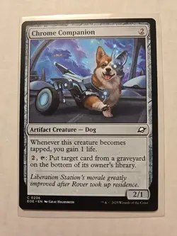 Chrome Companion - Edge of Eternities - LP - Common - Creature - MTG Magic - Image 1