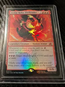 Avatar Roku, Firebender - FOIL #112 - Avatar: The Last Airbender - NM/ MTG - Image 1