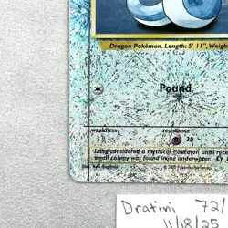 Dratini 72/110 Legendary Collection Reverse Holo w/ Print Line Error Pokemon TCG - Image 3