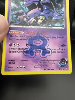 Pokemon Team Aqua's Muk 8/34 Double Crisis Holo HP - Image 3
