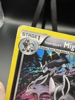 Pokemon Team Aqua's Mightyena 18/34 Double Crisis Regular HP - Image 2