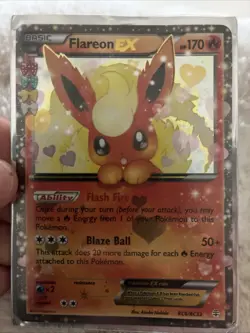 Pokemon TCG Flareon EX Holo Rare Card RC6/RC32 Generations Radiant Collection - Image 1