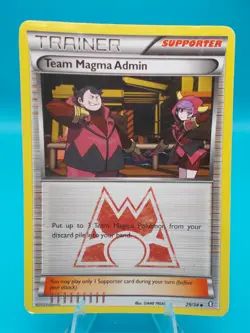 Team Magma Admin 29/34 Double Crisis Pokemon TCG Regular Moderately Played - Image 1