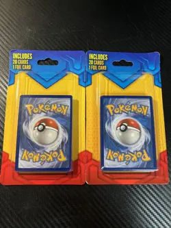 2 PACKS Pokemon Rare Mystery Pack- 20 Cards + 1 Foil Card *NEW* SEALED Charizard - Image 1