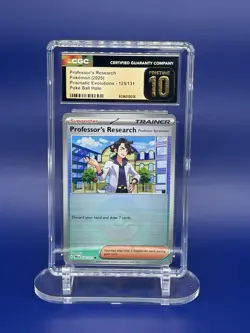 Professor's Research Pokemon (2025) Prismatic Evolutions -125/131 Poke Ball Holo - Image 1