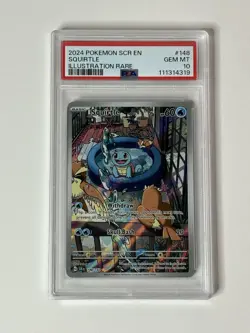 GEM Mint PSA 10: Squirtle 148/142 Illustration Rare Pokemon TCG: Stellar Crown - Image 1