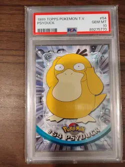 1999 Topps Pokemon TV Psyduck PSA 10 - Image 1