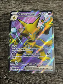 Pokemon Alakazam EX Full-Art 188/165 S&V 151 NM (A) - Image 1
