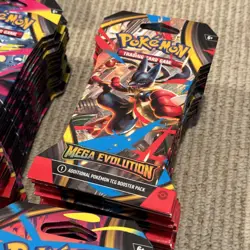 Pokemon Mega Evolution Lot Of 63 Sleeved Booster Pack - Image 3