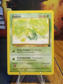 2000 Pokemon Team Rocket Oddish #63 VLP - Image 1