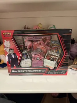 New Sealed Pokemon TCG Destined Rivals Team Rocket's Mewtwo Ex Box - Image 1