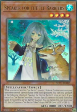 1X NM Speaker for the Ice Barriers - SDFC-EN003 - Ultra Rare 1st Edition yugioh - Image 1