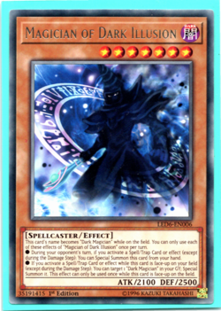 Magician of Dark Illusion - LED6-EN006 - Rare - 1st Edition Yugioh - Image 1
