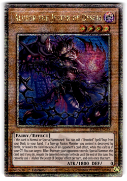 YUGIOH ALUBER THE JESTER OF DESPIA QUARTER CENTURY SECRET RARE NM RA04-EN038 - Image 3