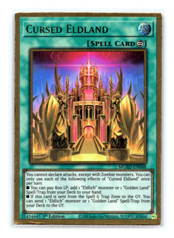 Cursed Eldland - MGED EN048 - Gold Rare - 1st Edition Yugioh - Image 1