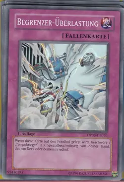 YU-GI-OH Begrenzer Uberlastung Super Rare DP08-DE030 - Image 1