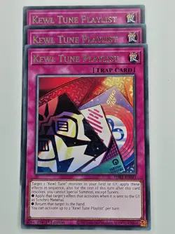 Yu Gi Oh - 3x PHRE-EN041 Kewl Tune Playlist - Rare - Image 1