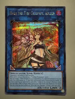 YUGIOH HIITA THE FIRE CHARMER ABLAZE ASIA ENGLISH ROTA-AE113 SECRET RARE - Image 1