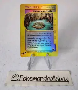 Underground Lake 141/144 - Skyridge Set *EXC* Reverse Holo Pokemon Card - Image 1