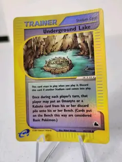 Underground Lake 141/144 - Skyridge Set *EXC* Reverse Holo Pokemon Card - Image 2