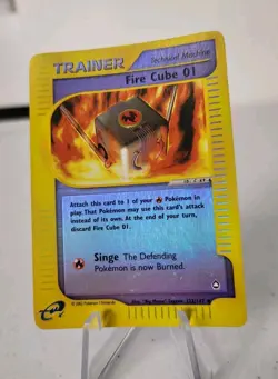 Fire Cube 01 - 122/147 - Aquapolis Set *EXC-NM* Reverse Holo Pokemon Card - Image 2