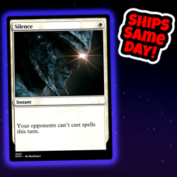 Silence - Custom Art Magic: The Gathering Playtest Card - Commander EDH - Image 1