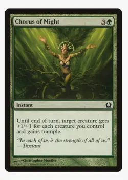 Chorus of Might | MTG RTR | EDH Commander Go-Wide Combat Trick Trample | LP - Image 1