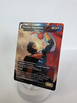 Absolute Superman Borderless Playtest Card Mtg Regular Finish DC Comics Universe - Image 1