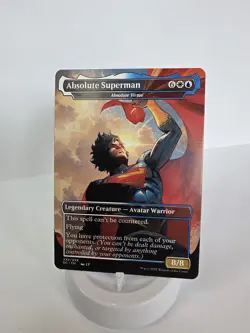 Absolute Superman Borderless Playtest Card Mtg Regular Finish DC Comics Universe - Image 2