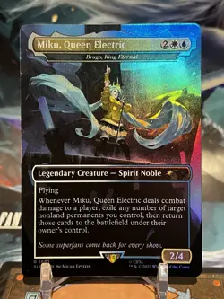 MTG | Miku, Font of Pop - Brago, King Eternal ✨FOIL✨ [Secret Lair Hatsune Miku] - Image 1