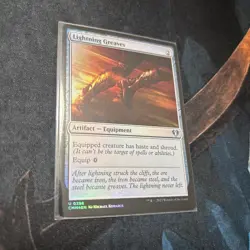 Mtg FOIL Lightning Greaves - Commander Masters + Bonus Foils - Image 2