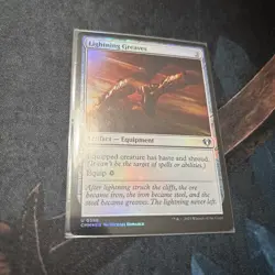 Mtg FOIL Lightning Greaves - Commander Masters + Bonus Foils - Image 3