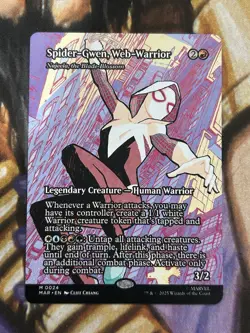 Spider-Gwen Web-Warrior #0024 (Borderless) Najeela MTG Spider-Man Regular - NM/M - Image 1
