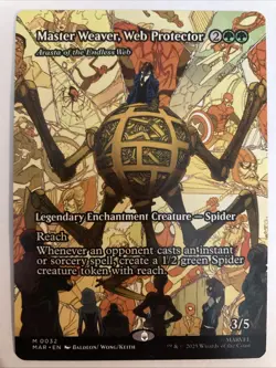 Spider-Man Magic The Gathering Eternal-Legal Borderless Master Weaver 0032 MAR - Image 1