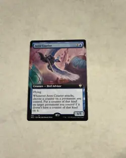 Aven Courier (Extended Art) # 123 Streets Of New Capenna - NCC Magic MTG -NMT - Image 1