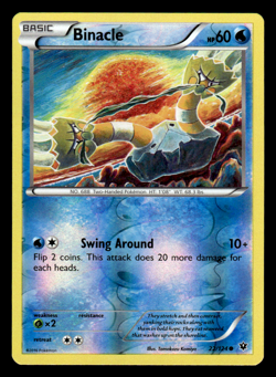 Binacle Reverse Holo 22/124 XY - Fates Collide Pokemon - Image 1