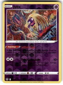Pokemon - Jynx 062/195 - Reverse Holo - Silver Tempest - NM/M - Image 1