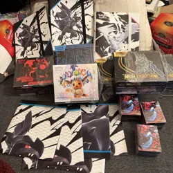 Lot Of (6) Empty Boxes Pokemon ETB Elite Trainer Box Phantasmal, Mega, Prismatic - Image 1